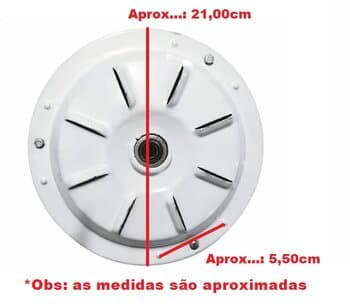 MOTOR P/VENTILADOR DE TETO PRIMAVERA 220V BRANCO - MODELO 3PÁS - *SALDĂO RECUPERADO - SERVE PARA ARGE LOREN SID OU RIOPRELUSTRES
