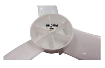 HELICE DE 60CM P/VENTILADOR VENTISOL 60 3PAS E08MM BRANCA MX G3 - PRD C/T.TRASEIRA FIXAR C/PORCA ROSCA ESQUERDA