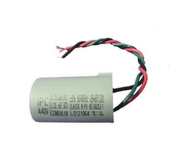 CAPACITOR 002,5UF 3FIOS 1,75+0,75MF RD 440VAC - P/VENTILADOR DE TETO ALISEU 220V - PARA MÓDULO CONTROLE REMOTO ALISEU 220VOLTS DE 3VELOCIDADES