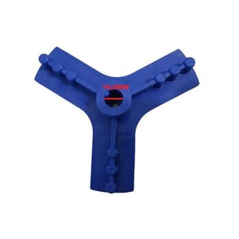 HÉLICE DE 100CM P/VENTILADOR DE 1-METRO SOLASTER DAL-MORO GOAR - KIT C/4-ITENS 1-CUBO/CENTRO+3-PÁS - FURO-16,0MM COR AZUL- CHAVETA 0,5MM