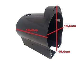 CAPACETE DO MOTOR DO VENTILADOR VENTI-DELTA 50/60CM DELTA VENTURA COR PRETA - MODELO PAREDE - CAPA PLASTICA COR PRETA