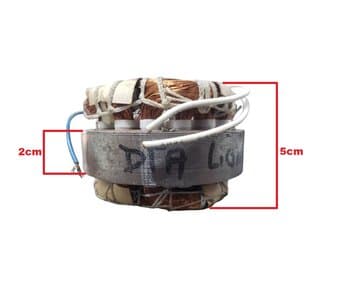 ESTATOR BOBINADO MOTOR VENTILADOR VENTI-DELTA OSC 110V07,0UF 40/50CM LIGHT - FERRO 2,0CM - D/EXT.09,9CM - D/INT.ROTOR 6,0CM