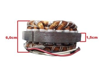 ESTATOR BOBINADO MOTOR VENTILADOR VENTI-DELTA OSC 220V200W04,0UF 50/60CM PAREDE COLUNA MESA ANTIGO - *USAR C/CAP.04,0UF 250VAC