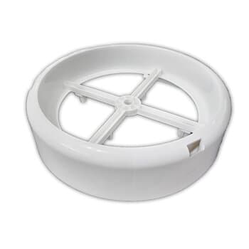 PLAFON BASE BRANCA SUPORTE DO GLOBO DA LUMINÁRIA VENTILADOR VENTISOL AIRES DIAMOND FENIX LUMIAR PETALOS PETIT - SUPORTE PLÁSTICO SEM SOQUETES
