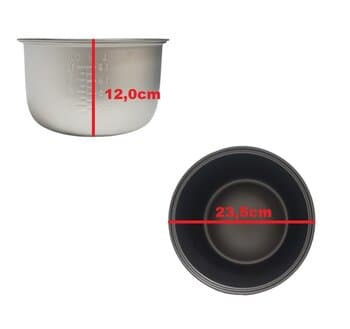 CUBA ANTIADERENTE PANELA ELETRICA DE ARROZ PA10X PAI10X 110V-220V VENTISOL AGRATTO - MATERIAL EXT.ALUMINIO X INTERNO ANTIADERENTE