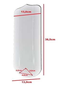 PÁ HÉLICE P/VENTILADOR DE TETO VENTI-DELTA COMERCIAL PLUS ECO - MOD.METAL COR BRANCA - P/GARRA PEQUENA - VENDIDA P/UNIDADE