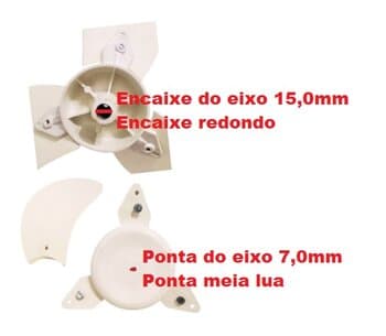 HÉLICE DE 65CM P/VENTILADOR VENTISILVA 65CM 3PAS BRANCA KIT4-ITENS C/BUCHA ENCAIXE PML F15,0MM C/FURO CENTRAL P/EIXO RE-07,0MM C/TRAVA MEIS LUA - S/PARAFUSO LATERAL - foto 1 de 4