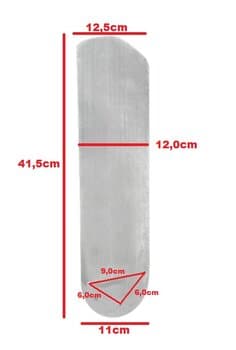PÁ HÉLICE VENTILADOR DE TETO CICLONE - METAL ALUMÍNIO NATURAL - *VENDIDA P/UNIDADE - ORIGINAL P/MODELOS APOLO MERIDIONAL EQUATORIAL