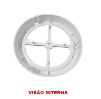 PLAFON BASE SUPORTE DA LUMINÁRIA VENTILADOR VENTISOL VÓRTICE - COR BRANCA - SUPORTE PLÁSTICO SEM SOQUETES - PLAFON 7842 BR
