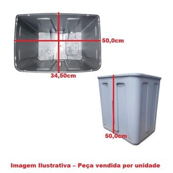 RESERVATÓRIO DE ÁGUA 080LT P/CLIMATIZADOR VENTISOL CLIN080LT CLIN80PRO - TANQUE DE ÁGUA 80-LITROS PRÉ MONTADO