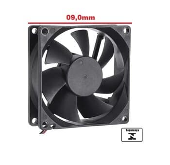 EXAUSTOR DE 09CM MICROVENTILADOR 12VOLTS COOLER 92X92X25 ASAFAN MINI FAN 9025S-12/3-FIOS VENTOINHA P/BEBEDOURO PURIFICADOR DE ÁGUA ELETRÔNICOS
