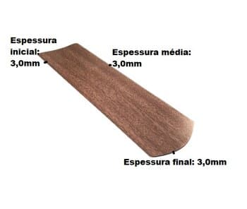 PÁ HÉLICE P/VENTILADOR DE TETO VENTI-DELTA NEW LIGHT/ VENTISOL WIND LIGHT *VENDIDA P/UNIDADE - MDF RETA MOGNO 3,0MM - SEM FURAÇĂO