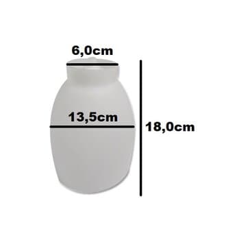 GLOBO CUPULA PLASTICA DA LUMINARIA VENTILADOR LOREN SID LUMI - C/NIPEL ROSQUEAVEL E MIOLO DE SOQUETE