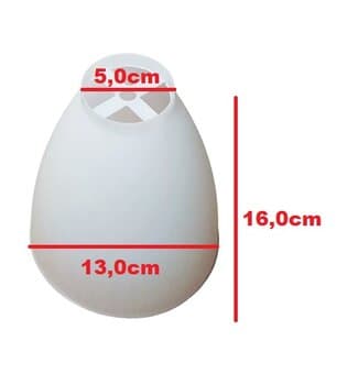 GLOBO CUPULA PL DA LUMINARIA VENTILADOR VENTISOL WIND LIGHT - TULIPA 2085 PLÁSTICO - ENCAIXE EM NIPEL ROSQUEAVEL - foto 1 de 6