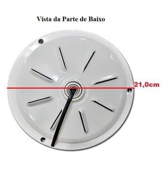 MOTOR P/VENTILADOR DE TETO ARGE 220V04,0UF BRANCO 3PÁS C/ROSCA P/LUMINÁRIA - ARGE LUX COMERCIAL/RESIDENCIAL - *USAR C/CAP-04,0UF