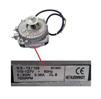 MOTOR P/EXAUSTOR VENTISOL RESIDENCIAL MX 25CM 110VOLTS 800W EIXO-00,0MM - ROLAMENTO 0000ZZ 1500 RPM