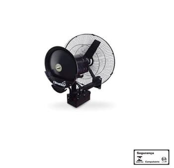 CLIMATIZADOR ASPERSIVO PULVERIZANTE CLIMATTIZE FIX GIRO PAREDE 220V - VAZAO 5.500M3/H P/ATÉ 70M2 - C/SUP PAREDE LIGAR EM REDE HD - GRADE 65CM C/OSCILAÇĂO EM 45-GRAUS