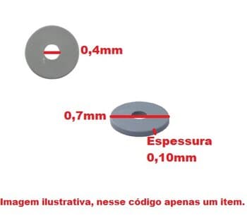 ARRUELA PLÁSTICA DE FIXAÇĂO DA BOMBA NO RESERVATÓRIO CLIN8LT CLIN16 LT 4,5X16X1,6 *VENDIDA P/UNIDADE
