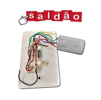 Chave P/Ventilador de Teto ALISEU 110Volts Original 3-VEL R1L Cap-10,0uF - Todos Modelos DUO GEO JET NANO NEXT SLIM SMART TERRAL WAVE - *SALDĂO