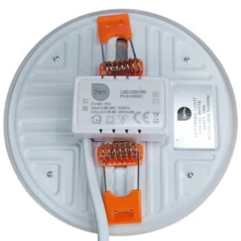 GLOBO PAINEL DE LED18W P/LUMINÁRIA VENTILADOR VENTISOL MISTRAL - BIV110-265V 6500K LUZ BRANCA - REDONDO 12CM-120MM