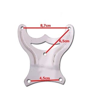 GARRA P/PÁ HÉLICE DE VENTILADOR DE TETO IMPORTADO - SEMI-NOVA - COR BRANCA *CONFERIR AS MEDIDAS NA IMAGEM