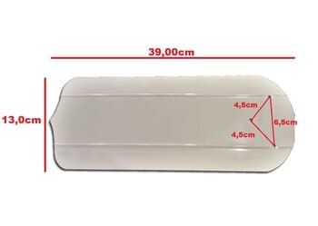 PÁ HÉLICE P/VENTILADOR DE TETO VENTI-DELTA COMERCIAL DELTA PLUS ECO / PRIMAVERA - MODELO METAL COR BEGE - P/GARRA GRANDE - VENDIDA P/UNIDADE