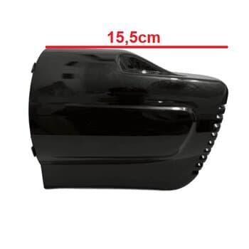 CAPACETE DO MOTOR P/VENTILADOR VENTISOL 50CM TURBO 6PAS PRETO - CAPA PLÁSTICA 0333 1-FURO P/VT PAREDE