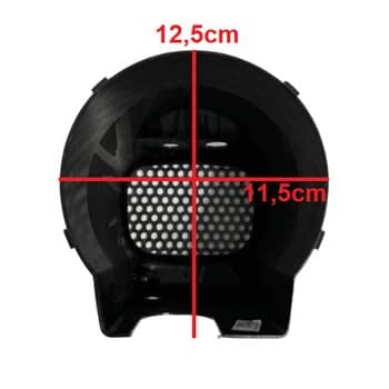 CAPACETE DO MOTOR P/VENTILADOR VENTISOL 50CM TURBO 6PAS PRETO - CAPA PLÁSTICA 0333 VENTILADOR DE MESA E COLUNA