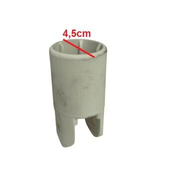 CACHIMBO GARFO SUPORTE DO MOTOR P/VENTILADOR VENTI-DELTA 65CM BRANCO - COLUNA/PAREDE