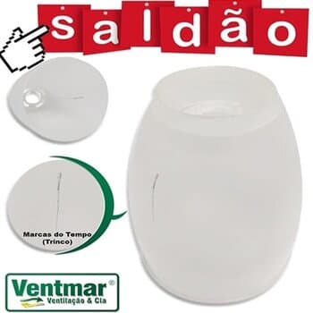 GLOBO CÚPULA PLÁSTICA DA LUMINÁRIA VENTILADOR TRON MARBELA TRAMONTANA LITORAL STYLO MARBELLA/ ARGE ARLUX -*SALDĂO C/PEQUENAS TRINCAS