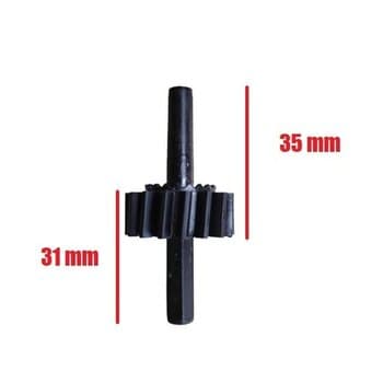 ENGRENAGEM COM PINO SEXTAVADO P/VENTILADOR TRON 50/60CM CAIXA QUADRADA - PUXADOR DA ROSCA S/FIM C/PINO SEXTAVADO P/PARAFUSO