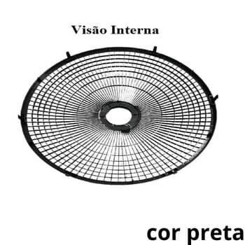 GRADE P/ VENTILADOR 40CM MONDIAL MAXI POWER 40 - PLÁSTICA COR PRETA - PARTE DIANTEIRA - *VENDIDA P/UNIDADE