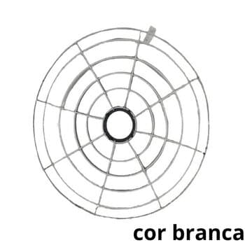 GRADE P/VENTILADOR 40CM SOLASTER CANCUN - METAL BRANCA - PARTE DIANTEIRA - *VENDIDA P/UNIDADE