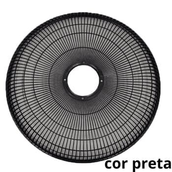 GRADE P/VENTILADOR 50CM ARGE STYLO TWISTER PLÁSTICA PRETA 01UN COL/MESA/PAREDE -DIANTEIRA OU TRASEIRA-*VENDIDA P/UNIDADE - SERVE P/ARGE STYLO TWISTER+PEDIR 02UNIDADES - foto 1 de 3
