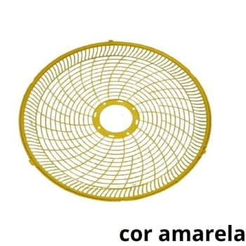 GRADE P/VENTILADOR 50CM DÔMINA PL AMARELA 6 OU 8PÁS COLUNA MESA PAREDE - SERVE P/DIANTEIRA OU TRASEIRA - *VENDIDA P/UNIDADE - foto 1 de 3