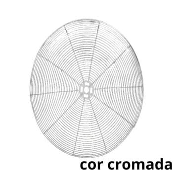 GRADE P/VENTILADOR 65CM VENTISILVA G/F CROMADA DIANTEIRA -*VENDIDA P/UNIDADE- ATUAL NBR+FECHADA - SEM EMBLEMA/LOGOMARCA - foto 1 de 2