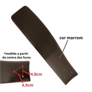 PÁ HÉLICE P/VENTILADOR DE TETO VENTI-DELTA VINTAGE LUXO COR TABACO - *VENDIDA P/UNIDADE - P/GARRA LUXO - VOLARE VR42 / - foto 1 de 2