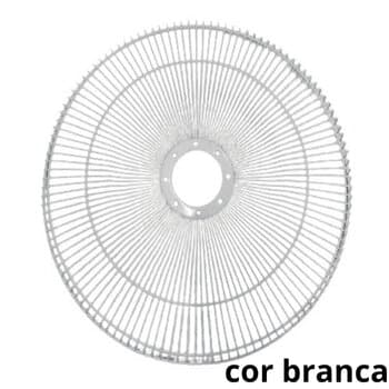 GRADE P/VENTILADOR 40CM LOREN SID TUFĂO TURBO - METAL BRANCA - SERVE P/DIANTEIRA OU P/TRASEIRA - *VENDIDA P/UNIDADE