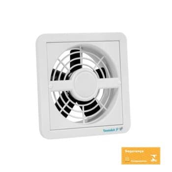 EXAUSTOR DE 15CM P/BANHEIRO RENOVADOR DE AR P/ATÉ 12M2 KIT-BIV40W VAZAO-00280M3/H 150MM VENTOKIT NEW CLASSIC C280 AXIAL