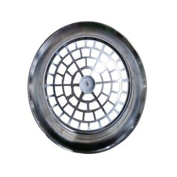 GRADE DE 25CM P/EXAUSTOR LOREN SID 25CM - GRADE PLÁSTICA CROMADA - *VENDIDA P/UNIDADE