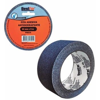 Fita Antiderrapante Preta Adere 50X05M