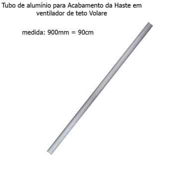 ACABAMENTO DE ALUMÍNIO BRANCO 90CM ACABAMENTO/PROLONGADOR DE ALUMÍNIO P/VENTILADORES DA MARCA VOLARE NA COR BRANCO. ACABAMENTO QUE É UTILIZADO QUANDO O VENTILADOR TEM QUE SER INSTALADO EM UM TETO MUITO ALTO, NESSE CASO É NECESSÁRIO PROLONGAR A HASTE PARA REBAIXAR O VENTILADOR (ESSA É A PEÇA QUE DA O ACABAMENTO NA HASTE). ACABAMENTO EM TAMANHO ÚNICO DE 90CM. COMPRE TAMBÉM: HASTE CENTRAL DO VENTILADOR DE TETO VOLARE 90CM CANOPLA DO MOTOR DO VENTILADOR DE TETO VOLARE INFERIOR BRANCO CANOPLA DE TETO - foto 1 de 2