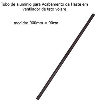 ACABAMENTO DE ALUMÍNIO CAFÉ 90CM ACABAMENTO/PROLONGADOR DE ALUMÍNIO P/VENTILADORES DA MARCA VOLARE NA COR CAFÉ. ACABAMENTO QUE É UTILIZADO QUANDO O VENTILADOR TEM QUE SER INSTALADO EM UM TETO MUITO ALTO, NESSE CASO É NECESSÁRIO PROLONGAR A HASTE PARA REBAIXAR O VENTILADOR (ESSA É A PEÇA QUE DA O ACABAMENTO NA HASTE). ACABAMENTO EM TAMANHO ÚNICO DE 90CM. COMPRE TAMBÉM: HASTE CENTRAL DO VENTILADOR DE TETO VOLARE 90CM CANOPLA DO MOTOR DO VENTILADOR DE TETO VOLARE INFERIOR CAFÉ CANOPLA DE TETO DO VE