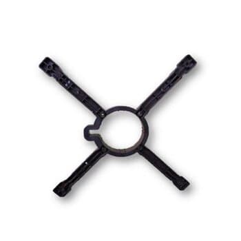 SUPORTE DO MOTOR CLIMATIZADOR VENTISOL 45 LITROS CL-01/CL-02 - SUPORTE PLÁSTICO - SUPORTE DO MOTOR DA HÉLICE DO MODELO 1A GERAÇĂO - foto 1 de 3
