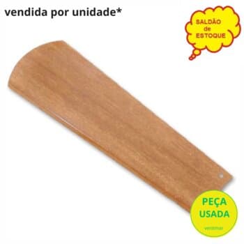PÁ HÉLICE P/VENTILADOR DE TETO SPIRIT ZAYT VT01/VT02 - MDF MOGNO MODELO RETA CÔNICA - VENDIDA P/UNIDADE - ORIGNAL + SALDĂO - foto 1 de 2