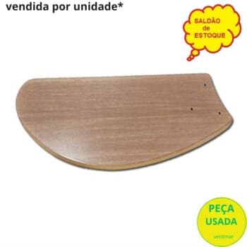 PÁ HÉLICE P/VENTILADOR DE TETO LOREN SID LUMI M1 M2 - MDF TUBA MOGNO - *VENDIDA P/UNIDADE - *SALDĂO - P/GARRA MAIOR C/3 FUROS - P/CICLONE, VENTI-DELTA PLUS, VOLARE - foto 1 de 2