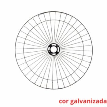 GRADE P/VENTILADOR 60CM VENTISOL METAL 40-FIOS GALVANIZADA COLUNA/PAREDE - SERVE P/TRASEIRA - *SALDÃO *VENDIDA P/UNIDADE
