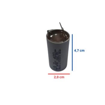 CAPACITOR 002,0UF 3/4 TERMINAL RD 400VAC - P/VENTILADOR DE TETO LOREN SID ORBITAL 220VOLTS / P/VENTILADOR ORBITAL / CAP002,0