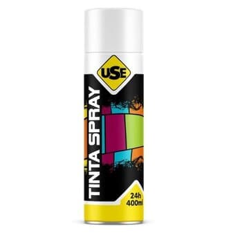 SPRAY TINTA COR BRANCO FOSCO 350/400ML - VÁRIAS MARCAS*