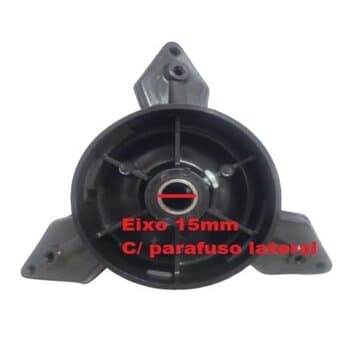 CENTRO DE HELICE VENTILADOR VENTISILVA 65CM PRETA - ENCAIXE 15,0MM FIXAR C/PARAFUSO LATERAL - BICO POLIA VCL VPL
